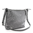 Metallic Calfskin Small Voyou Bag Silver