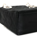 Satin Swarovski Crystal Acrylic PVC Cannage Mini Lady Dior Black