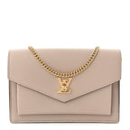 Soft Calfskin My Lockme Chain Pochette Greige