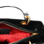 Patent Cannage Medium Lady Dior Black