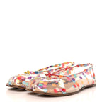 PVC Confetti Printed Tabi Ballerina Flats 39 Multicolor