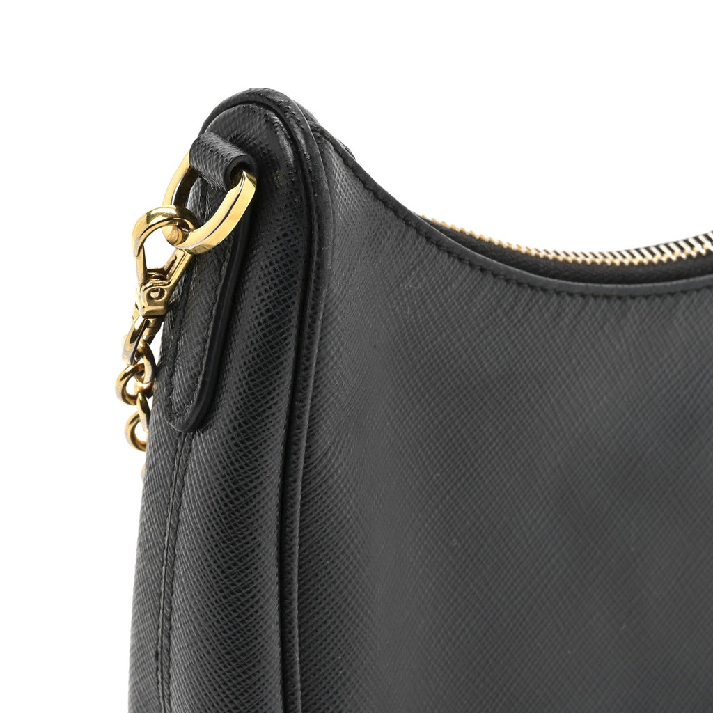 Saffiano Lux Re-Edition 2005 Shoulder Bag Black