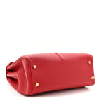 Grained Calfskin Classique 16 Top Handle Bag Red