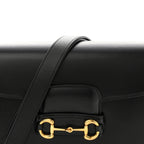 Azalea Calfskin Horsebit 1955 Shoulder Bag Black