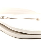 Calfskin Horsebit Slim Shoulder Bag White