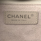 Caviar Medium Studded Deauville Tote Ivory
