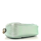 Iridescent Nappa Chevron Matelasse Small GG Marmont Chain Shoulder Bag Iridescent Salvy Green