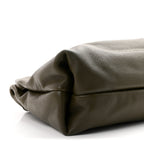Grained Calfskin Softbit Maxi Shoulder Bag Forest Green