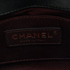 Calfskin Chevron Stitched Coco Waist Bag Black