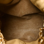 Mellow Nappa Medium Donut Chain Flamenco Knot Clutch Sahara