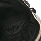 X SHAWN STUSSY Grained Calfskin Ox Head Crossbody Backpack Navy Blue