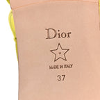 Calfskin C'est Dior Sandals 37 Yellow
