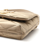 Satin Quilted Le 57 Diamond Shoulder Bag Mouse