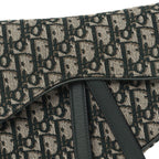 Oblique Saddle Bag Green