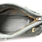 Scamosciato Triangle Small Bonnie Shoulder Bag Salvia