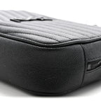 Grain De Poudre Matelasse Monochrome Monogram Mini Lou Camera Bag Black