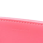 Shiny Calfskin Triomphe Chain Shoulder Bag Flamingo
