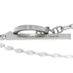 18K White Gold Diamond Chaine d'Ancre Contour Bracelet SH