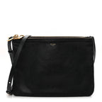 Lambskin Small Trio Crossbody Bag Black