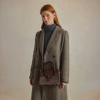 Mini Windsor - Port and Deep Taupe Suede (Stockist Exclusive)