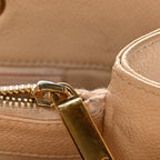 Caviar Quilted Grand Shopping Tote GST Beige