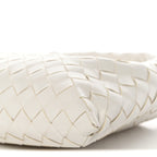 Calfskin Intrecciato Mini Hop White