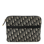Oblique Pouch Clutch Blue