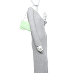 Patent Psychic Loubitwist Clutch Studio Green