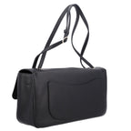 Grained Calfskin Small Souplissimo Maxi Flap Black