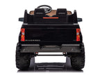 24V Chevrolet Silverado Ride on Truck for Kids with 2 Seats and Remote - Black