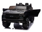 24V Chevrolet Silverado Ride on Truck for Kids with 2 Seats and Remote - Black