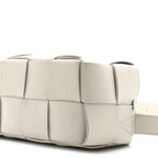 Lambskin Maxi Intrecciato Small Brick Cassette Bag Agate Grey