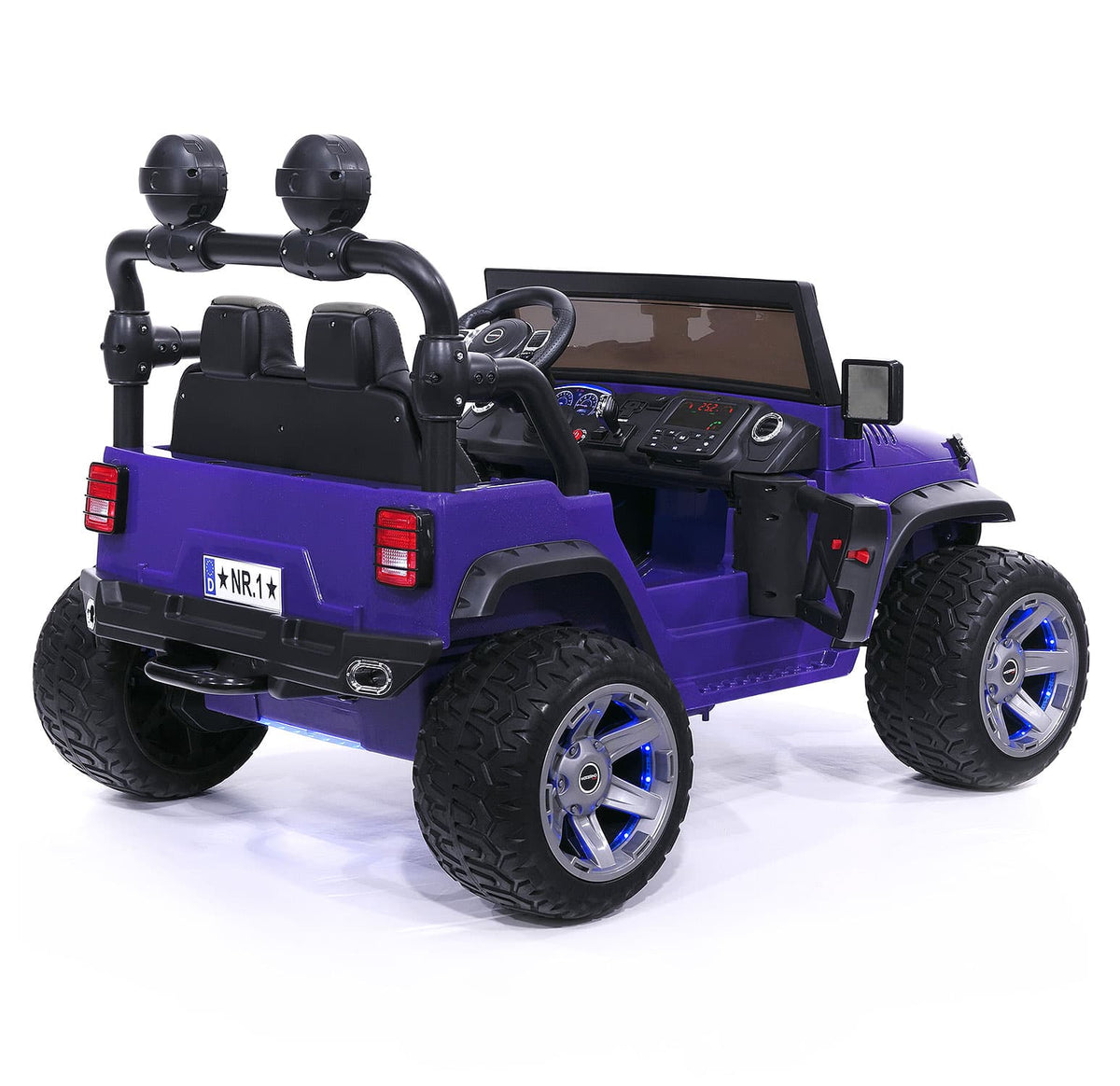 Trail Explorer 24V Kids Ride-On Car Truck with R/C Parental Remote | Purple