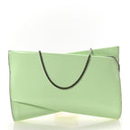 Patent Psychic Loubitwist Clutch Studio Green