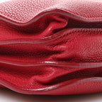 Grained Calfskin Milky Way Shoulder Bag Red