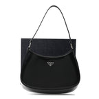 Spazzolato Cleo Shoulder Bag Black