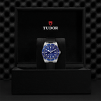 Black Bay 54 37mm - Blue on Rubber Strap