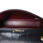 Lambskin Quilted Jumbo CC Small Single Flap Black