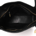Caviar Quilted Medallion Tote Black