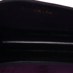 Suede CC Flap Clutch With Chain Purple
