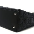 Lambskin Cannage Medium Lady Dior Black
