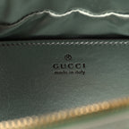 Iridescent Nappa Chevron Matelasse Small GG Marmont Chain Shoulder Bag Iridescent Salvy Green