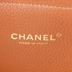 Grained Calfskin Suede Large Urban Essentials Shopping Bag Dark Beige Camel