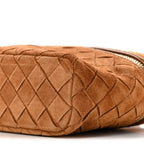 Suede Intrecciato Bang Bang Vanity Case Amber