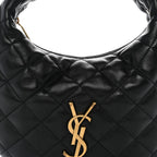 Lambskin Quilted Icarino Bag Black