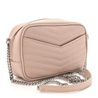 Grain De Poudre Matelasse Monogram Mini Lou Camera Bag Marble Pink