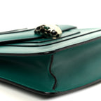 Calfskin Serpenti Forever Snake Strap Crossbody Bag Emerald Green