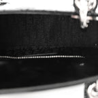Patent Cannage Mini Lady Dior Black