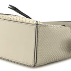 Snakeskin Mini Puzzle Bag Marble Green