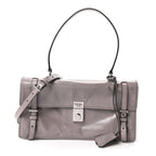 Glossy Calfskin Medium Sound Shoulder Bag Peltro